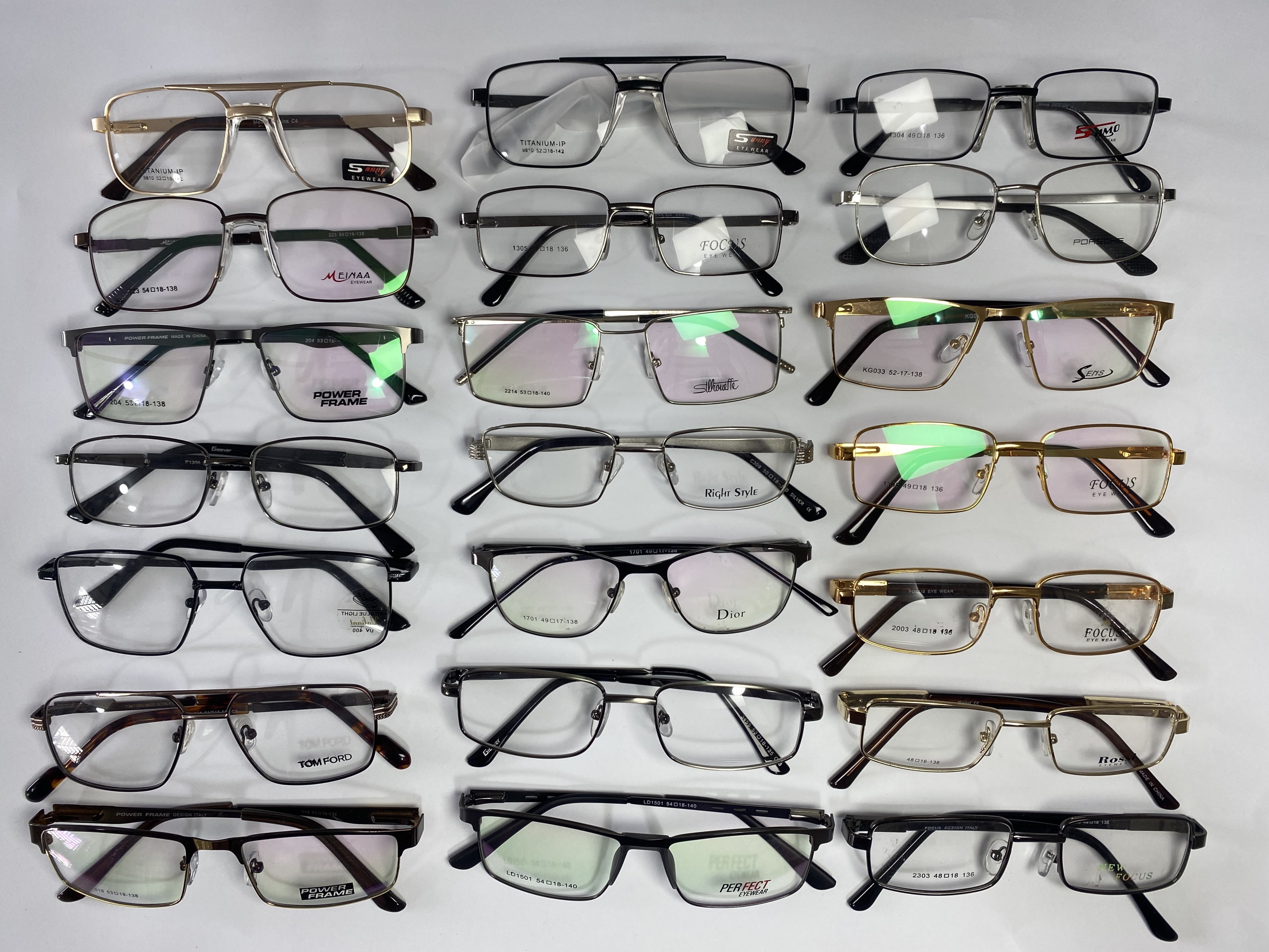 Premium Metal Eyeglass Frames for Men | Lightweight Rectangle Prescription Optical Glasses — available at Ahmad Optical , B-17 Islamabad