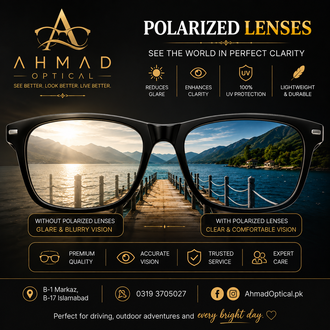 sun — available at Ahmad Optical , B-17 Islamabad
