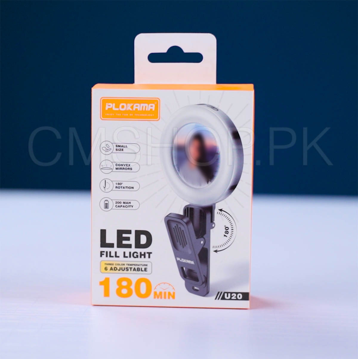 Plokama led ring light for mobile — available at One stop grocery mobile accessories , B-17 Islamabad