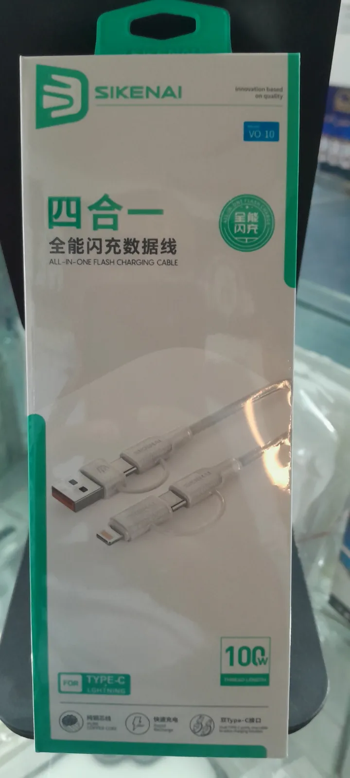 Sekenai 4in1 cable  — available at One stop grocery mobile accessories , B-17 Islamabad
