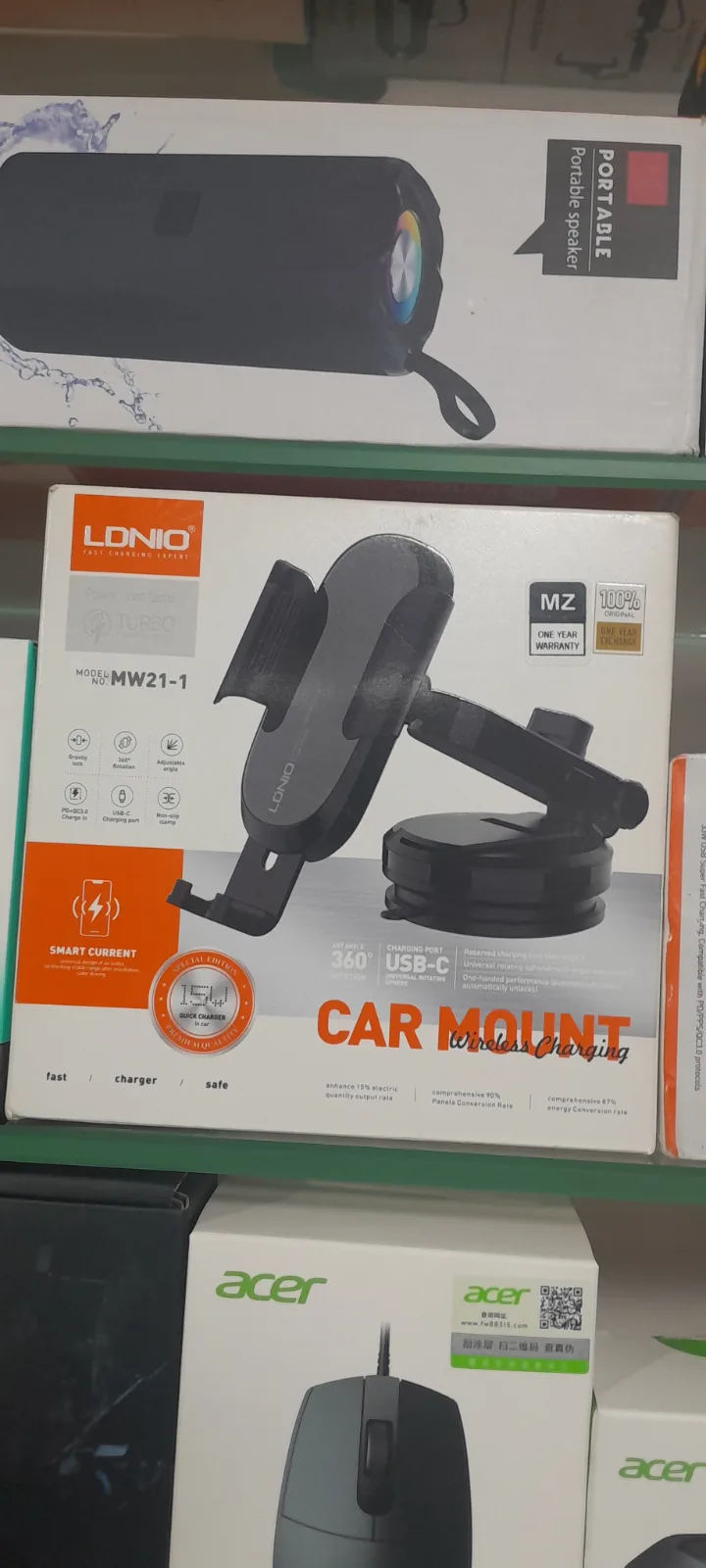 Car wireless charger  — available at One stop grocery mobile accessories , B-17 Islamabad