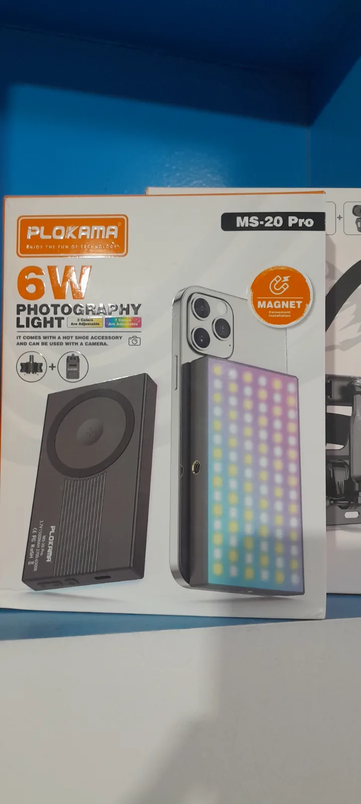 Plokama magnetic rgb light  — available at One stop grocery mobile accessories , B-17 Islamabad